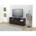 Inval TV Stand 63 in. W Espresso Fits TVs Up to 60 in. with Storage Doors MTV-6719
